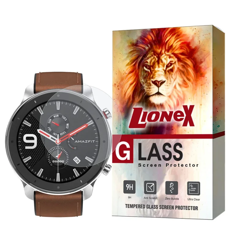 محافظ صفحه نمایش لایونکس مدل WATCHSAFE مناسب برای ساعت هوشمند آمازفیت GTR 47 mm