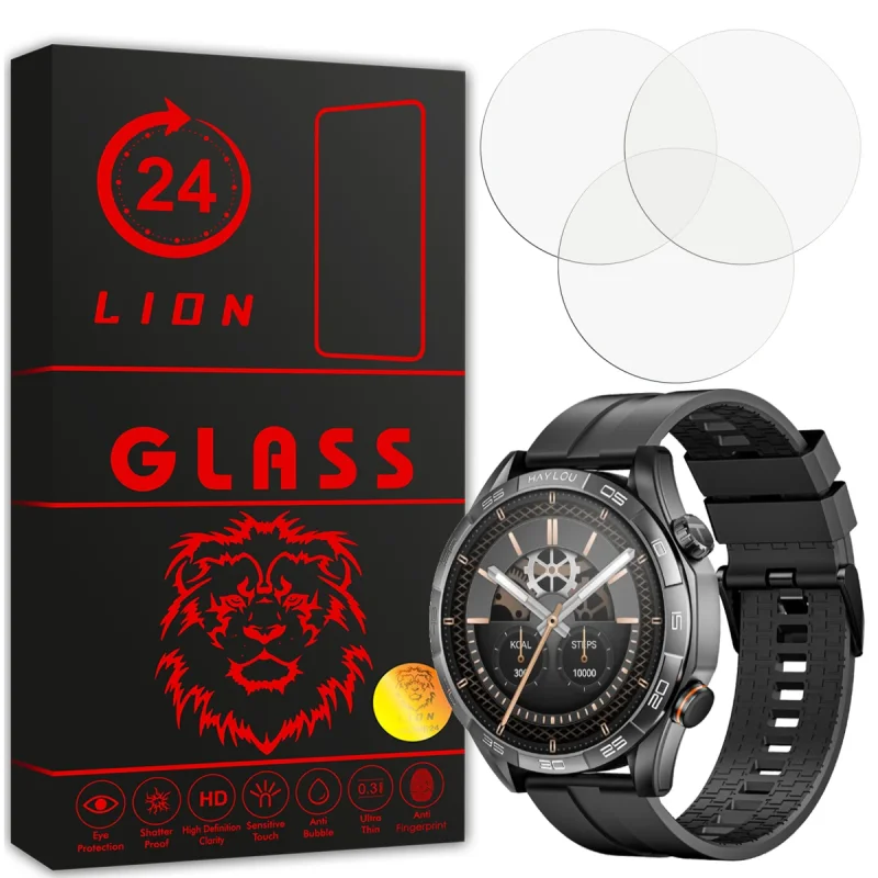 محافظ صفحه نمایش لاین مدل RB007 مناسب برای ساعت هوشمند هایلو Solar 5 بسته سه عددی
