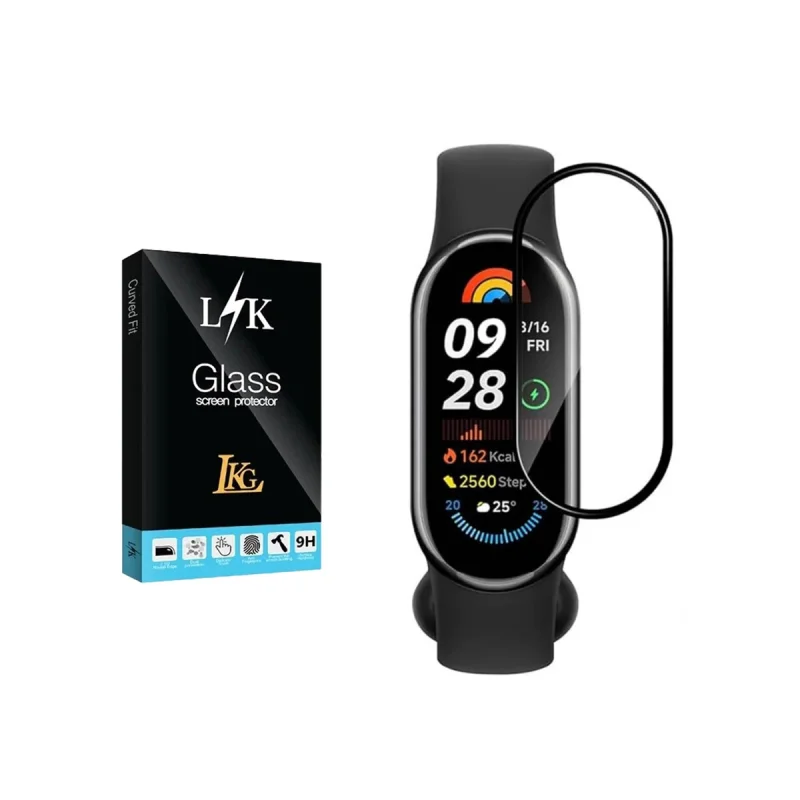 محافظ صفحه نمایش ال کا جی مدل PMMA مناسب برای ساعت هوشمند شیائومی Mi Band 6