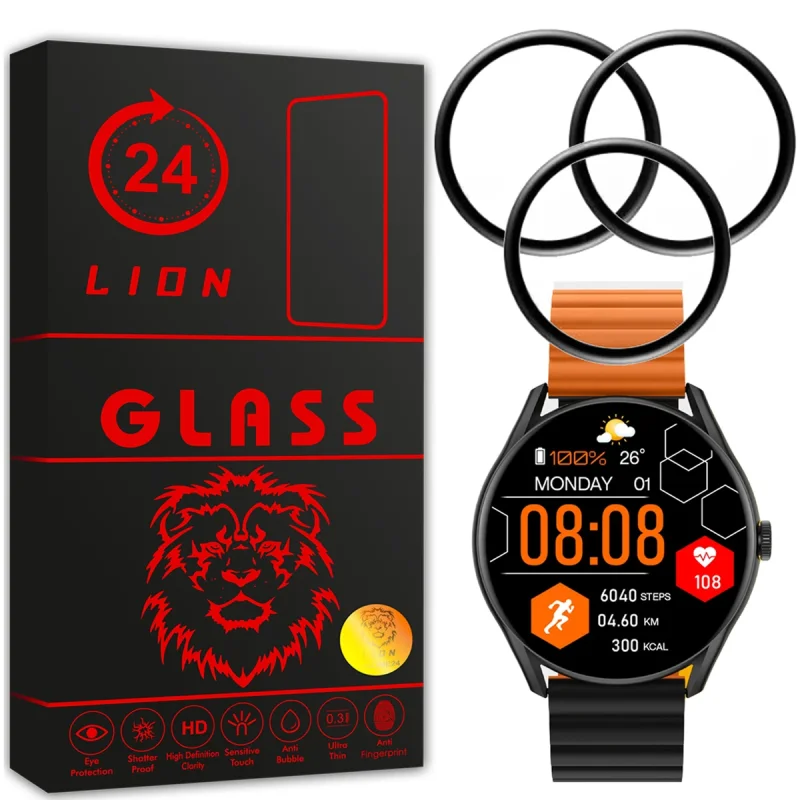 محافظ صفحه نمایش لاین مدل RT007 مناسب برای ساعت هوشمند شیائومی Glorimi M1 Pro بسته سه عددی