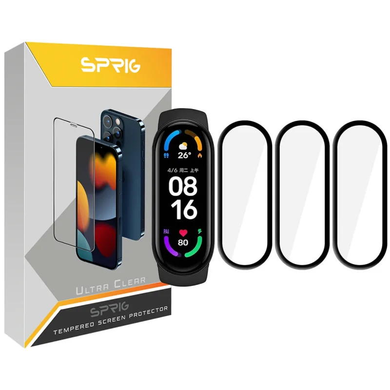 محافظ صفحه نمایش نانو اسپریگ مدل SPG مناسب برای ساعت هوشمند شیائومی Mi Band 4 بسته سه عددی