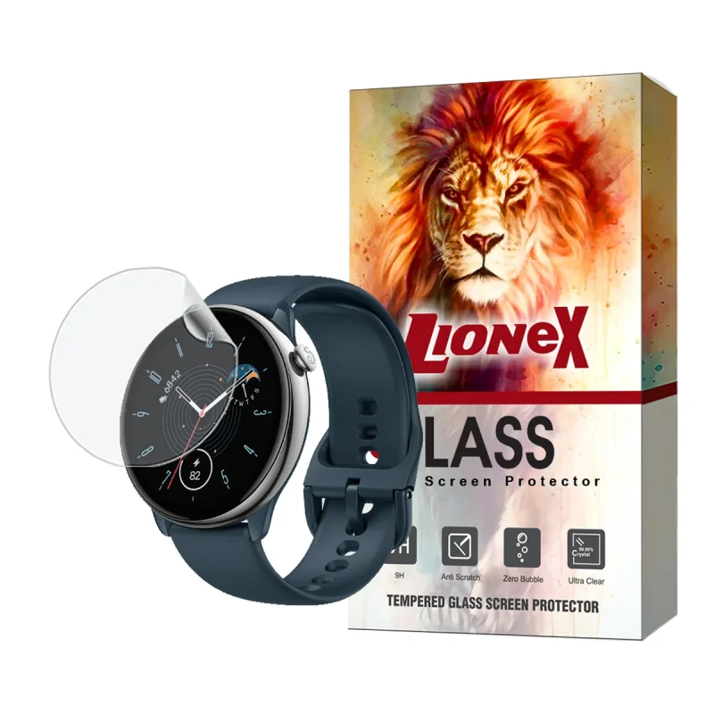محافظ صفحه نمایش هیدروژل لایونکس مدل MTBWL مناسب برای ساعت هوشمند شیائومی Amazfit GTR Mini