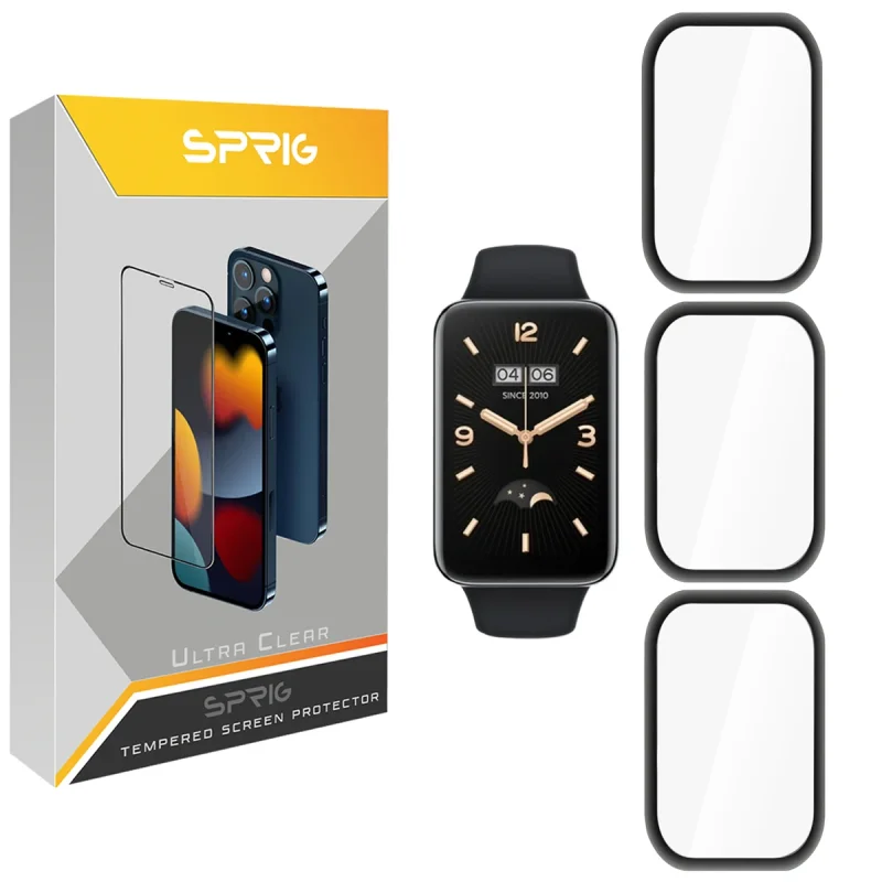 محافظ صفحه نمایش نانو اسپریگ مدل SPG مناسب برای ساعت هوشمند شیائومی Mi Band 7 Pro بسته سه عددی
