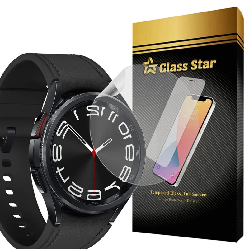 محافظ صفحه نمایش گلس استار مدل NNOG20 مناسب برای ساعت هوشمند سامسونگ Galaxy Watch 6 Classic 43 mm