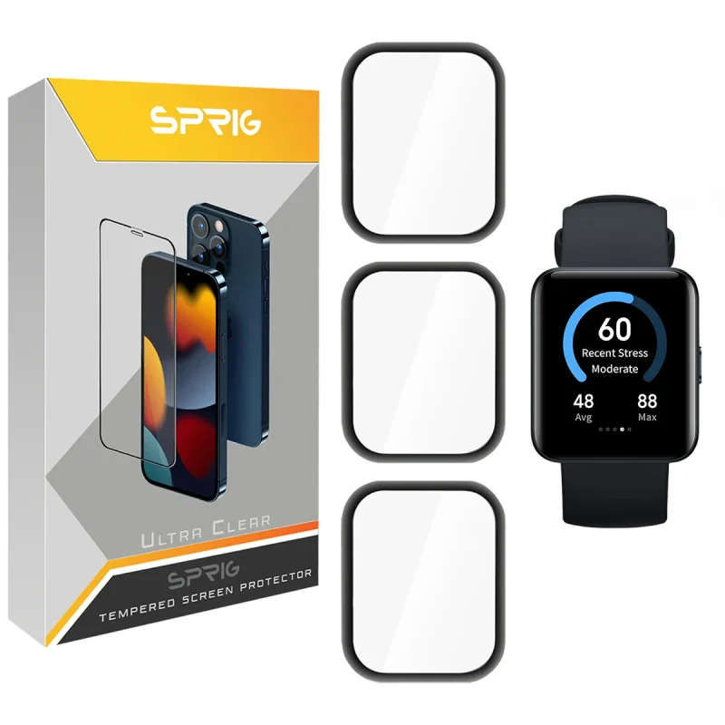 محافظ صفحه نمایش نانو اسپریگ مدل SPG مناسب برای ساعت هوشمند شیائومی Redmi Watch 2 بسته سه عددی
