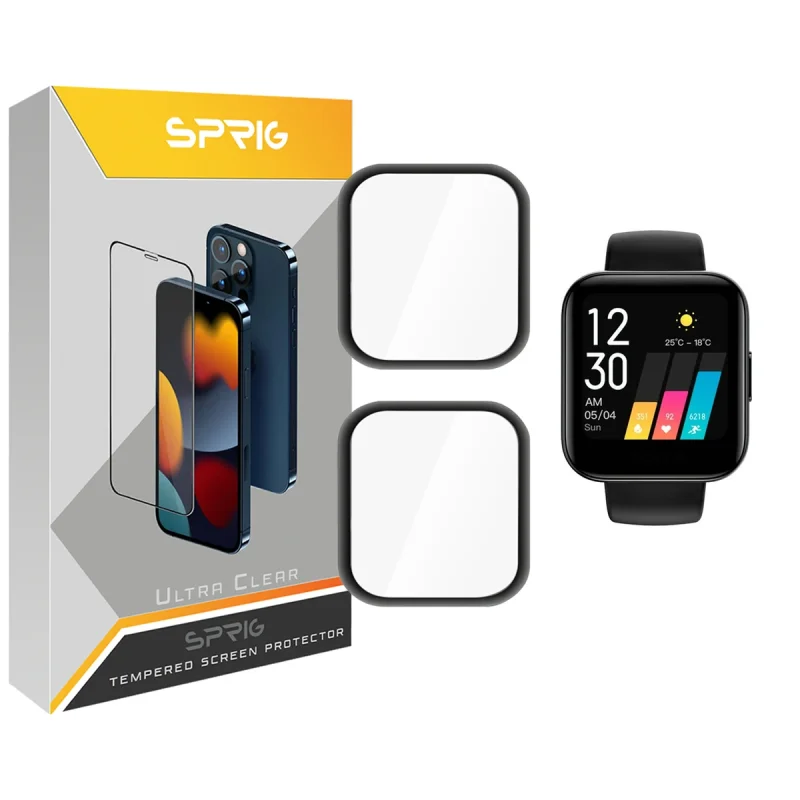 محافظ صفحه نمایش نانو اسپریگ مدل SPG مناسب برای ساعت هوشمند شیائومی Realme Watch بسته دو عددی