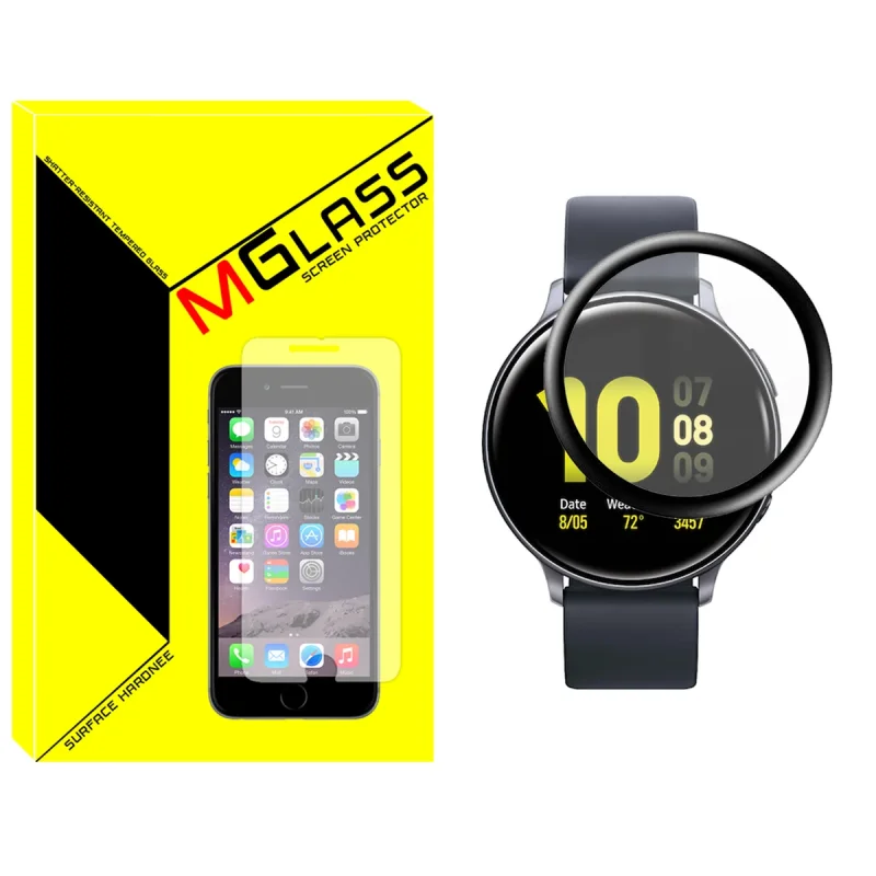 محافظ صفحه نمایش نانو ام‌گلس مدل GLS_Pmma مناسب برای ساعت هوشمند سامسونگ Galaxy Watch Active 44mm