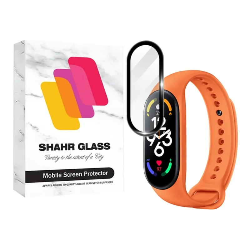 محافظ صفحه نمایش شهر گلس مدل PMMAWSH مناسب برای ساعت هوشمند شیائومی Mi Band 7