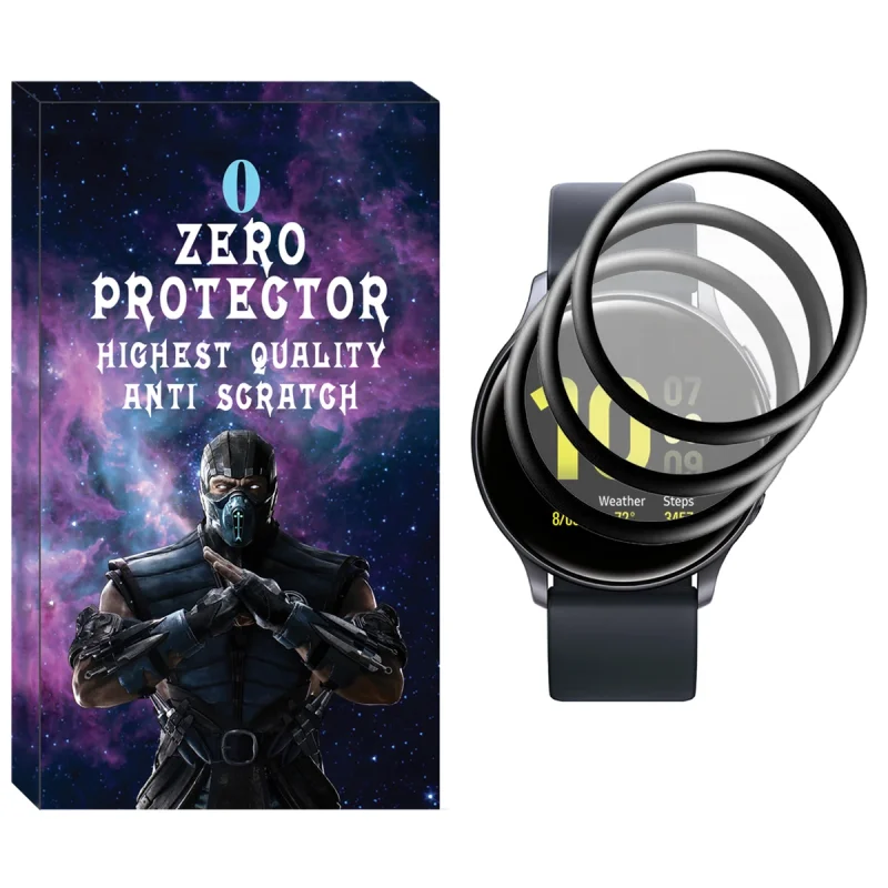 محافظ صفحه نمایش نانو زیرو مدل NZO مناسب برای ساعت هوشمند سامسونگ Galaxy Watch Active 40mm بسته سه عددی