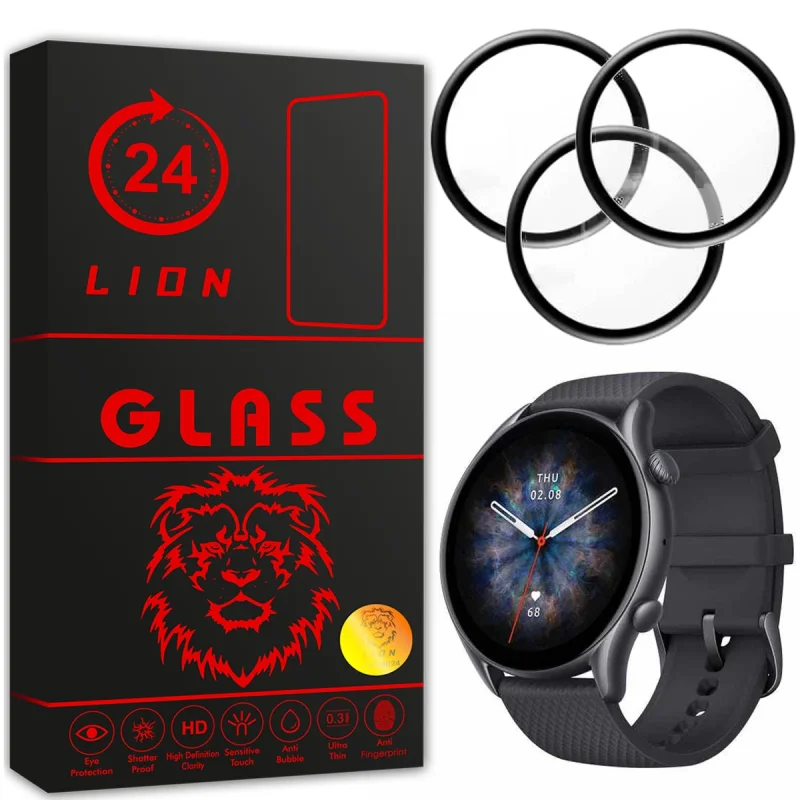 محافظ صفحه نمایش لاین مدل RT007 مناسب برای ساعت هوشمند شیائومی Amazfit GTR 3 Pro بسته سه عددی