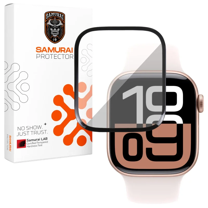محافظ صفحه نمایش سامورایی مدل Pama مناسب برای ساعت هوشمند اپل Watch Series 10 42mm