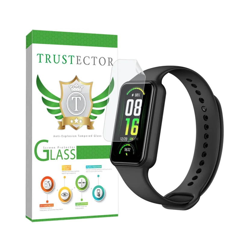 محافظ صفحه نمایش هیدروژل تراستکتور مدل MTBWT مناسب برای ساعت هوشمند امیزفیت band 7