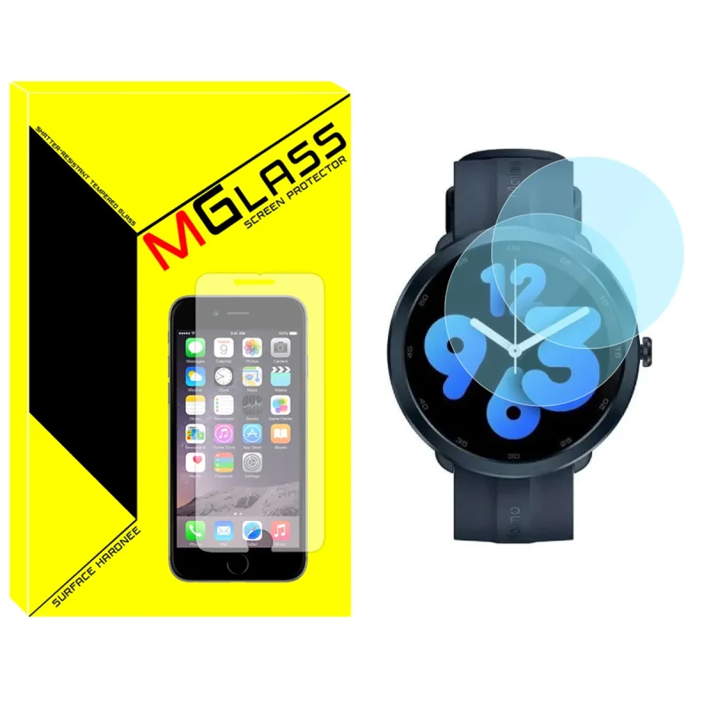محافظ صفحه نمایش شیشه‌ای ام گلس مدل SH-MG مناسب برای ساعت هوشمند شیائومی Maimo Watch R بسته دو عددی