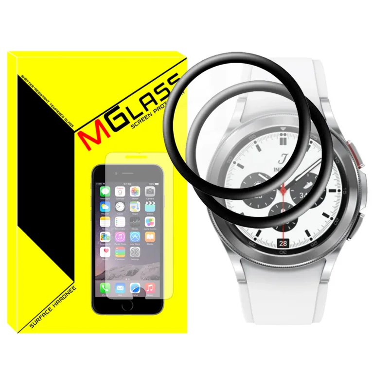 محافظ صفحه نمایش نانو ام‌گلس مدل Pmma-MG مناسب برای ساعت هوشمند سامسونگ Galaxy Watch 4 Classic 46mm بسته دو عددی