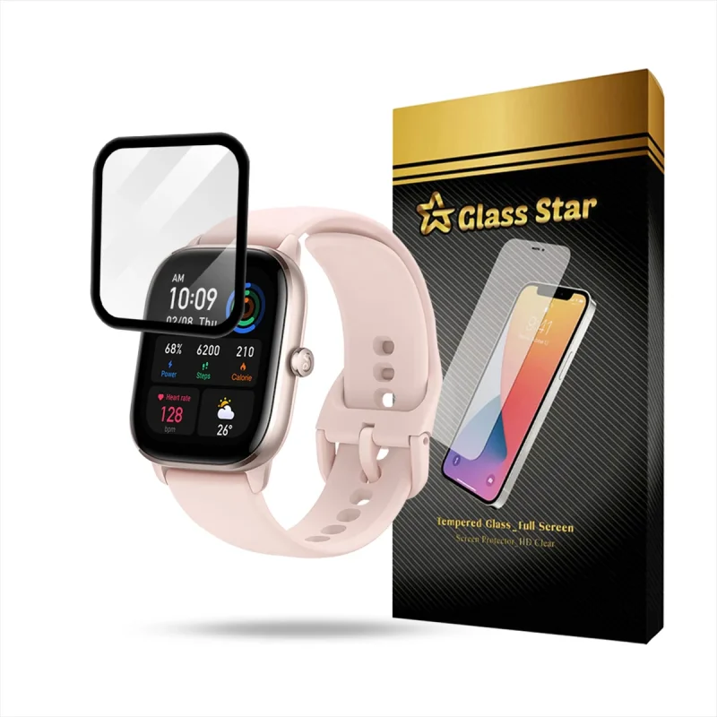 محافظ صفحه نمایش گلس استار مدل PMMW مناسب برای ساعت هوشمند امیزفیت GTS 4 Mini