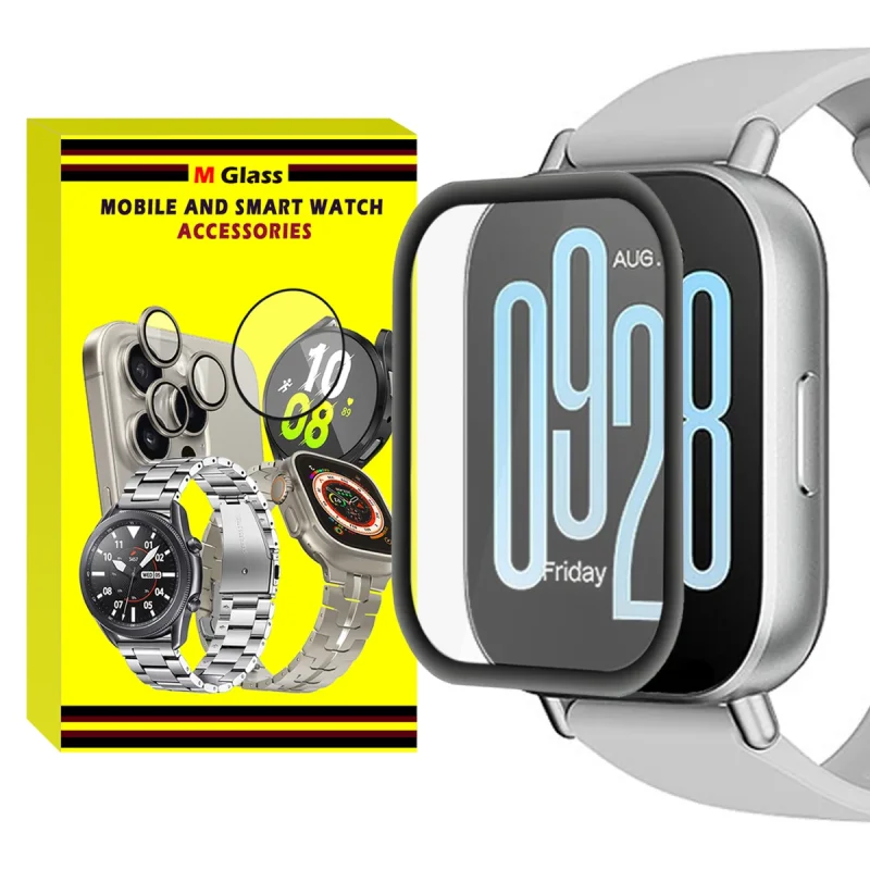 محافظ صفحه نمایش ام‌گلس مدل Pmma-MG مناسب برای ساعت هوشمند شیائومی Redmi Watch 5 Active