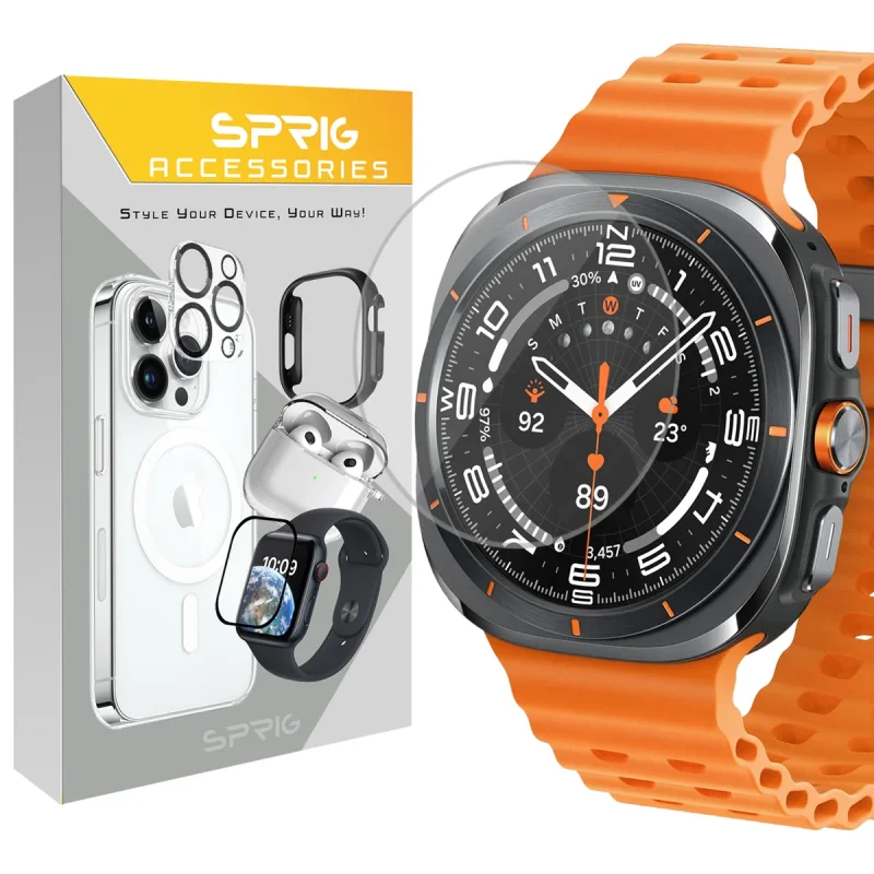محافظ صفحه نمایش شیشه ای اسپریگ مدل SPG مناسب برای ساعت هوشمند سامسونگ Galaxy watch 7 Ultra
