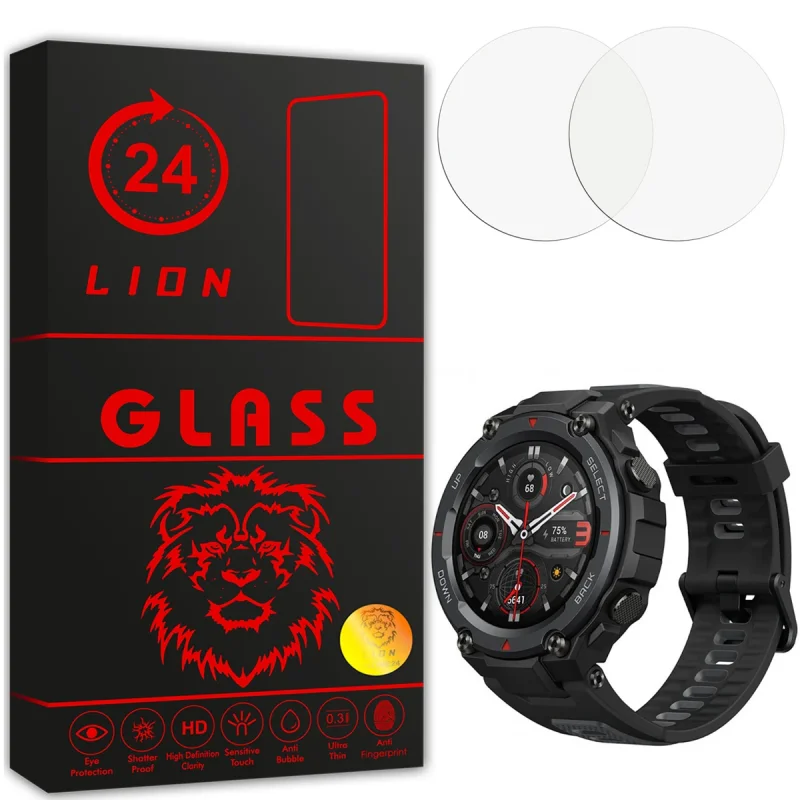 محافظ صفحه نمایش لاین مدل RB007 مناسب برای ساعت هوشمند شیائومی Smart Watch Amazfit T Rex Pro بسته دو عددی