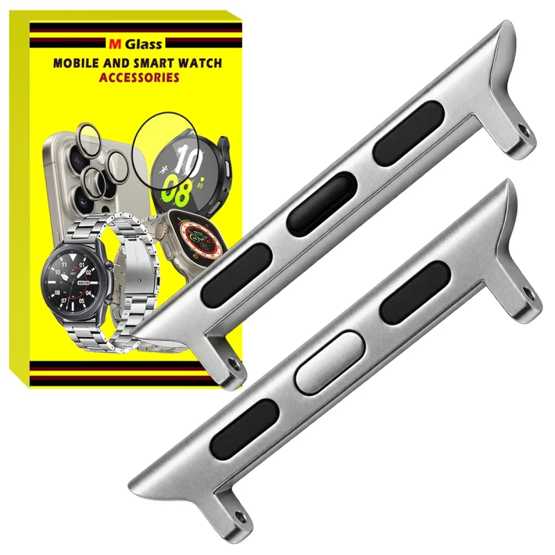 مبدل بند ام‌گلس مدل Connector AP22 MG مناسب برای اپل واچ 44 میلی متری سری 4/5/6/SE/SE2/SE3
