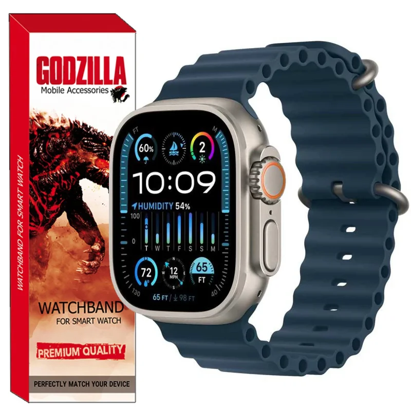 بند گودزیلا مدل OCEAN مناسب برای اپل واچ  Ultra 49mm