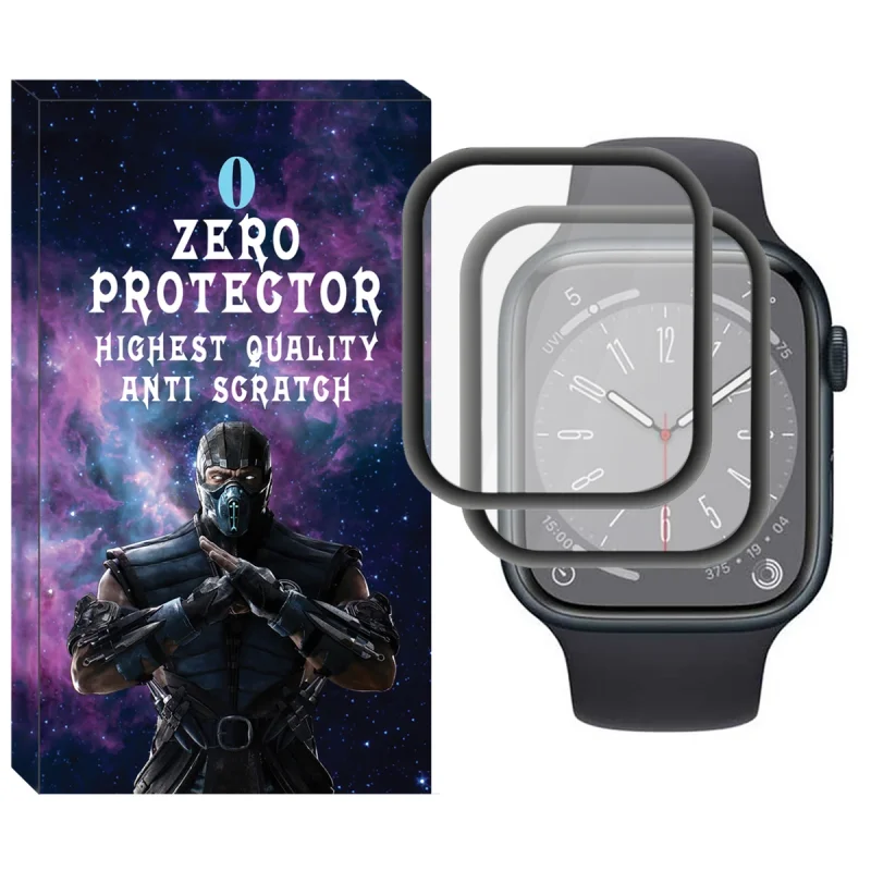 محافظ صفحه نمایش نانو زیرو مدل NZO مناسب برای ساعت هوشمند اپل iWatch Series 8 41mm بسته دو عددی
