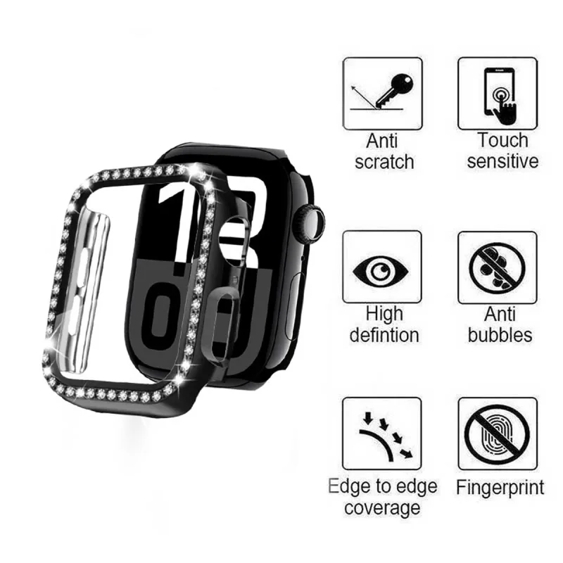 کاور اپیکوی مدل Diamond Cover Apple Watch مناسب برای اپل واچ سری 10 سایز 42 میلی متری