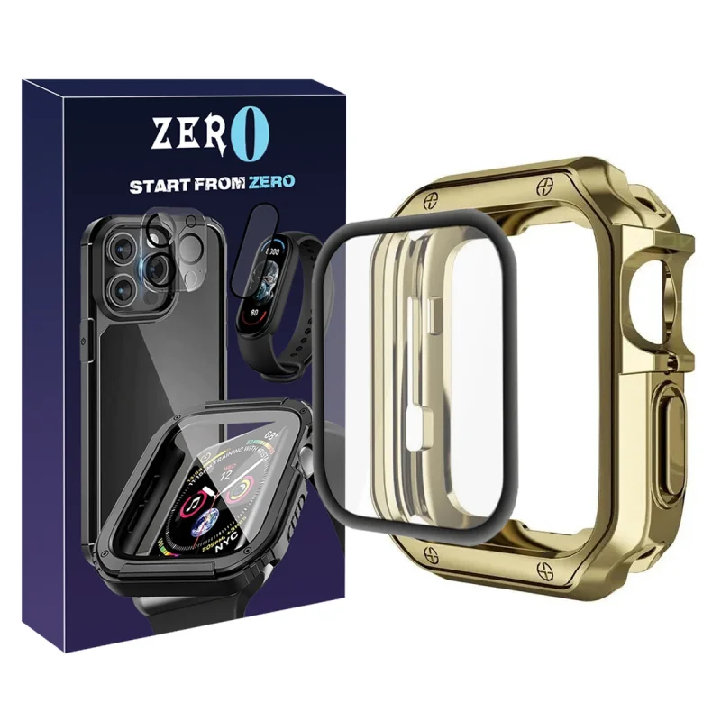 کاور زیرو مدل Lux Shield ZR مناسب برای اپل واچ سری 4/5/6/Se سایز 40 میلی متری به همراه محافظ صفحه نمایش