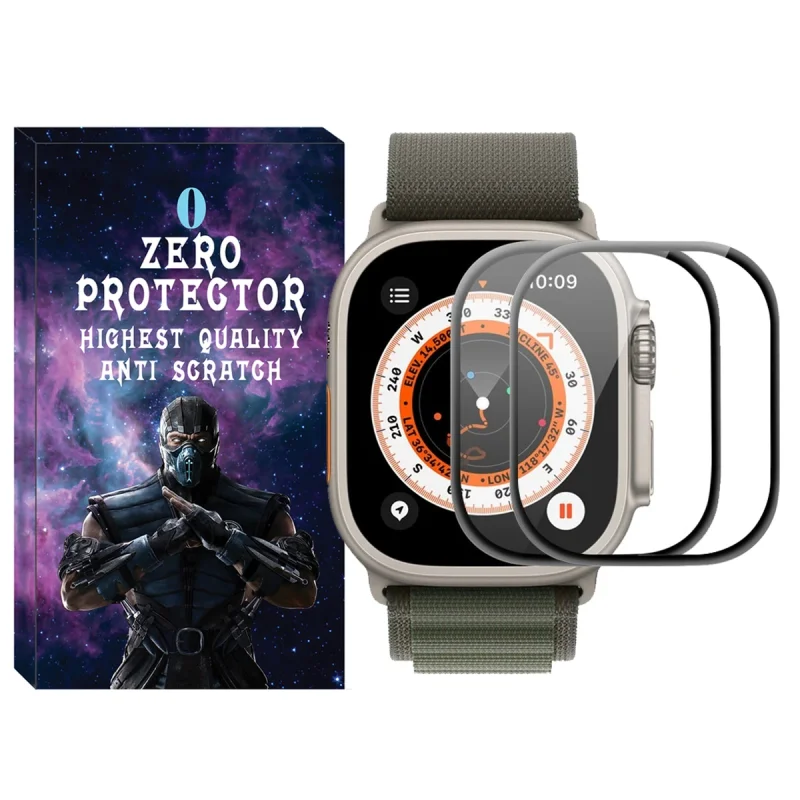 محافظ صفحه نمایش نانو زیرو مدل PMA-ZR مناسب برای اپل واچ Ultra / Ultra 2 49mm بسته دو عددی
