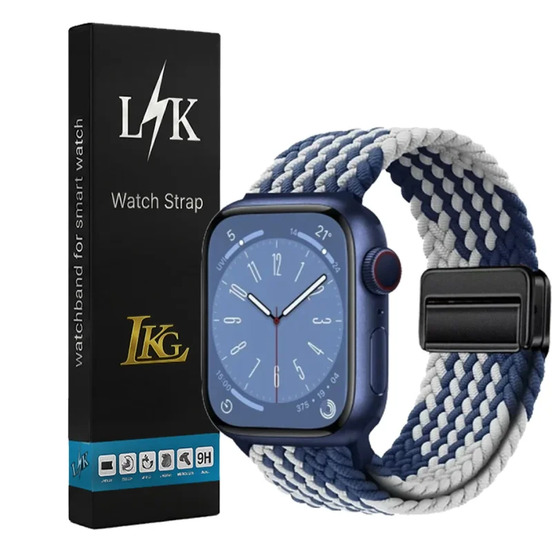 بند ال کا جی مدل Braided Loop-LK مناسب برای اپل واچ سایز 44 میلی متری سری 6 / 5 / 4