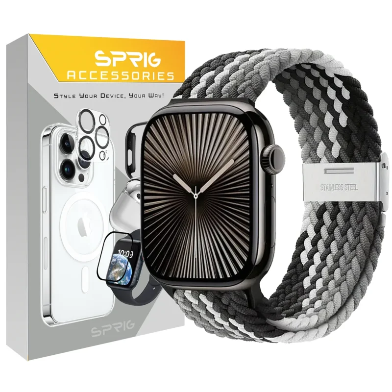 بند اسپریگ مدل Braided SGK مناسب برای اپل واچ Ultra / Ultra 2 49mm