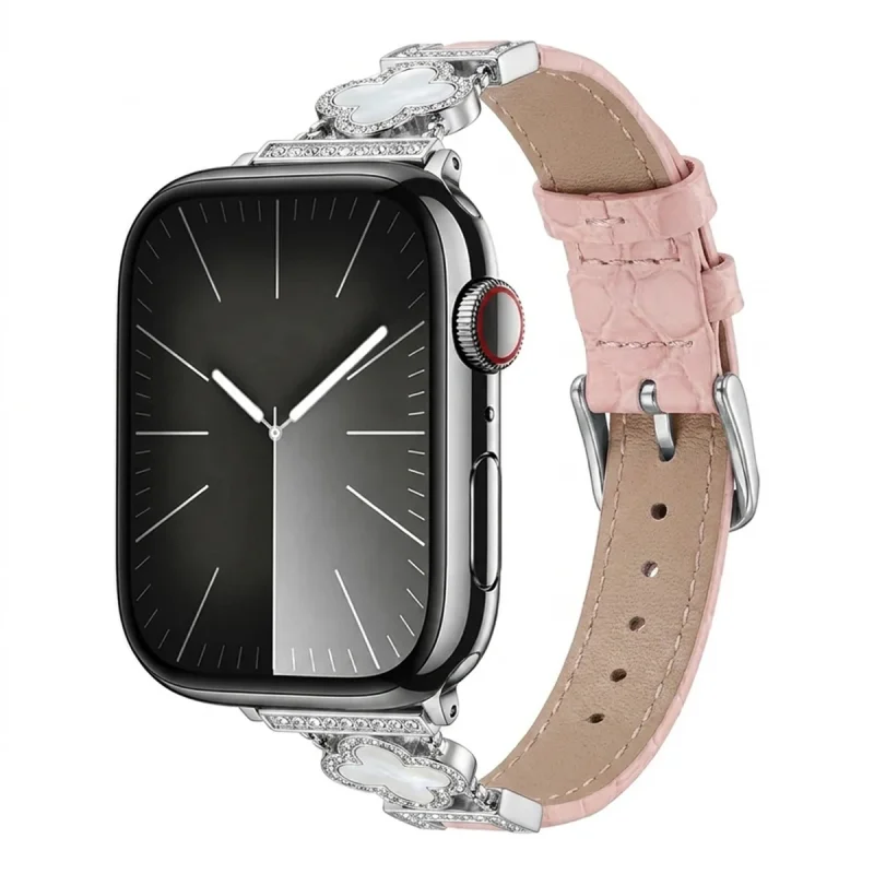 بند آکوآرا مدل Van Cleef Leather SL مناسب برای اپل واچ 42 میلیمتری سری 10 و 11