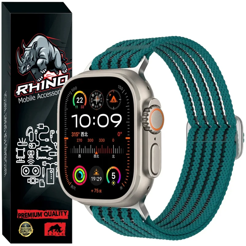 بند راینو مدل Nylon Fish مناسب برای اپل واچ Ultra / Ultra 2 سایز 49 میلی متری
