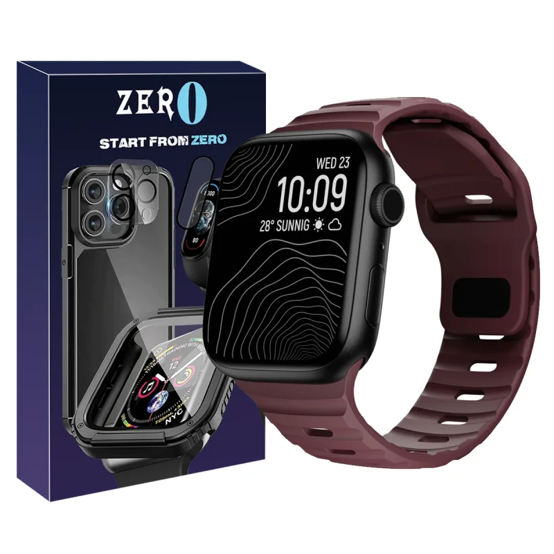 بند زیرو مدل Spig Sport ZR مناسب برای اپل واچ سری Se/Ultra/1/2/3/4/5/6/7/8/9 سایز 42/44/45/49 میلی متری