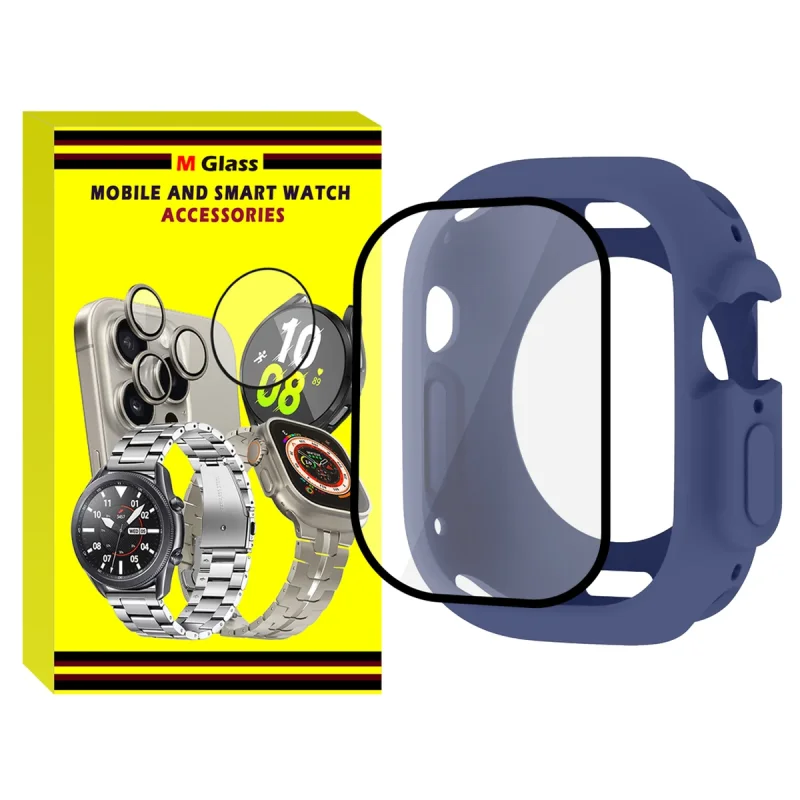 کاور ام‌گلس مدل Jelly Shield MG مناسب برای اپل واچ سری Ultra / Ultra 2 سایز 49 میلی متری به همراه محافظ صفحه نمایش