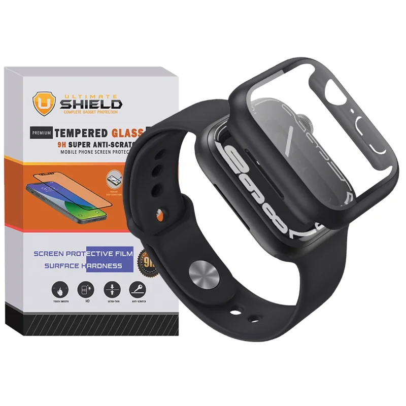 بند آلتیمیت شیلد مدل Soft-Guard-UL مناسب برای اپل واچ Series 7 Aluminum 41mm / Series 8 Aluminum 41mm / Series 9 Aluminum 41mm به همراه کاور