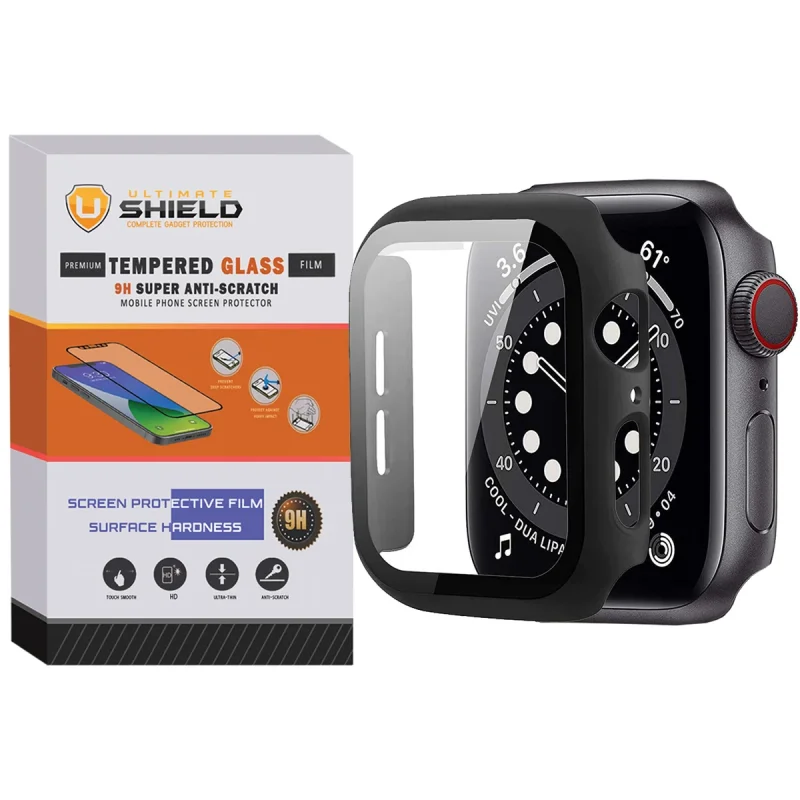 کاور آلتیمیت شیلد مدل UL-360 مناسب برای اپل واچ Series SE 2022 Aluminum Case 44mm / SE 2021 Aluminum Case 44mm / Series 5 44mm / Series 6 44mm / SE 44mm به همراه محافظ صفحه نمایش