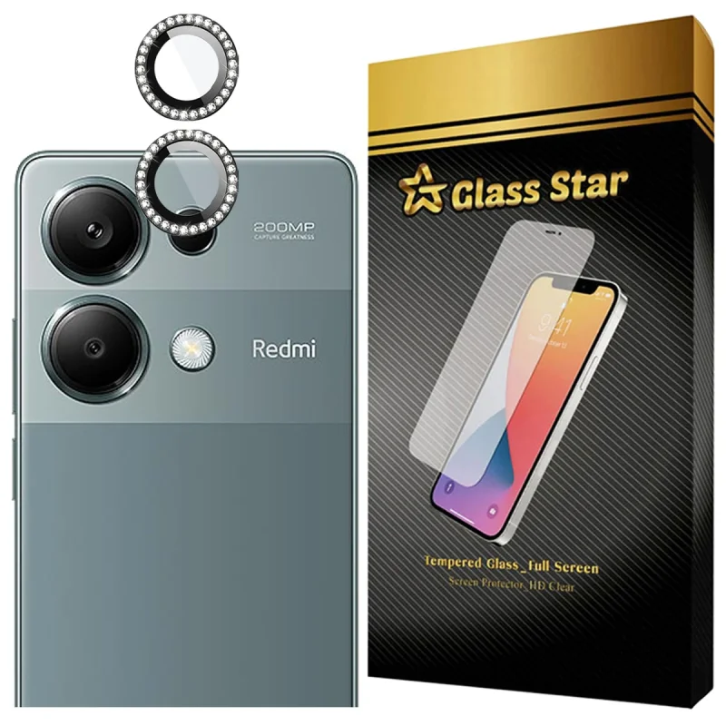 محافظ لنز دوربین شیشه‌ای گلس استار مدل NRIG20 مناسب برای گوشی موبایل شیائومی Redmi Note 13 4G