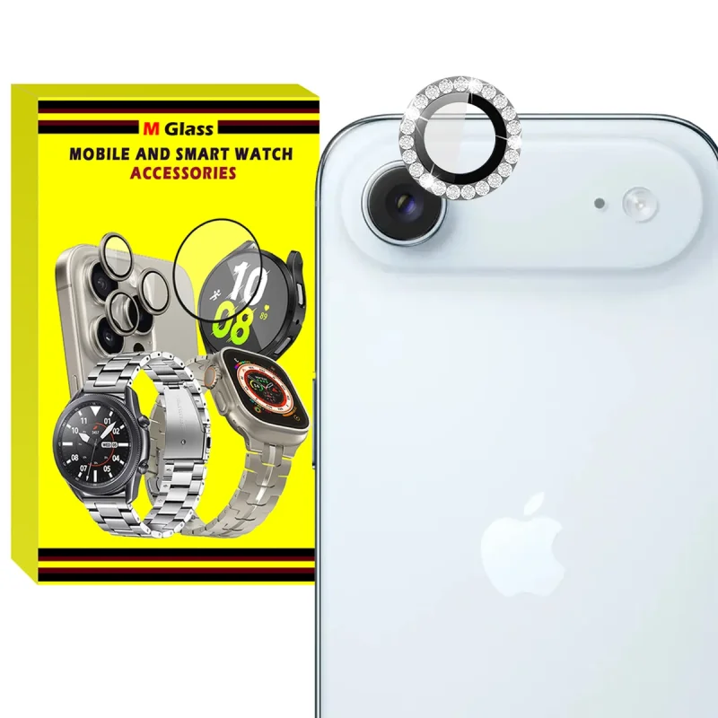 محافظ لنز دوربین فلزی ام‌گلس مدل RNG Diamond MG مناسب برای گوشی موبایل اپل iPhone 17 Air