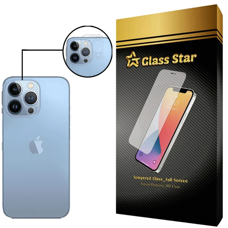 محافظ لنز دوربین گلس استار مدل L3D-X مناسب برای گوشی موبایل اپل iPhone 13 Pro Max