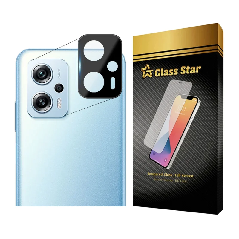 محافظ لنز دوربین گلس استار مدل LENSFS مناسب برای گوشی موبایل شیائومی Poco X4 GT / Redmi Note 11T Pro / Redmi Note 11T Pro Plus / Redmi K50i