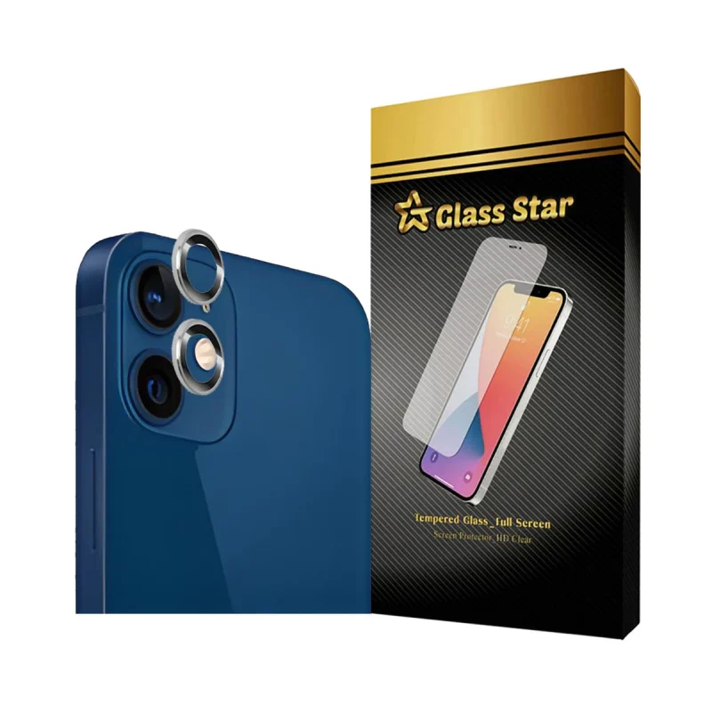 محافظ لنز دوربین گلس استار مدل RINGISLGS مناسب برای گوشی موبایل اپل iPhone 12 / 12 mini / 11