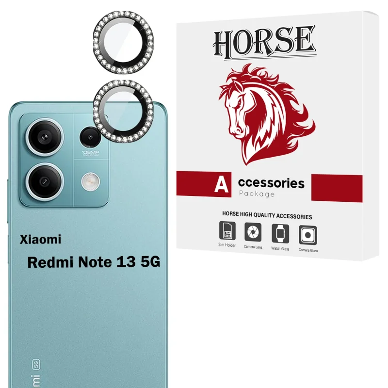 محافظ لنز دوربین شیشه‌ای هورس مدل NRIH20 مناسب برای گوشی موبایل شیائومی Redmi Note 13 5G