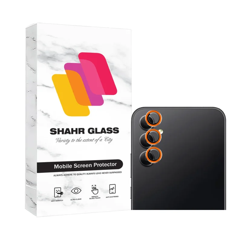 محافظ لنز دوربین شهر گلس مدل SHABRANGS مناسب برای گوشی موبایل سامسونگ Galaxy A14 / A24 / A34 5G / A54 5G