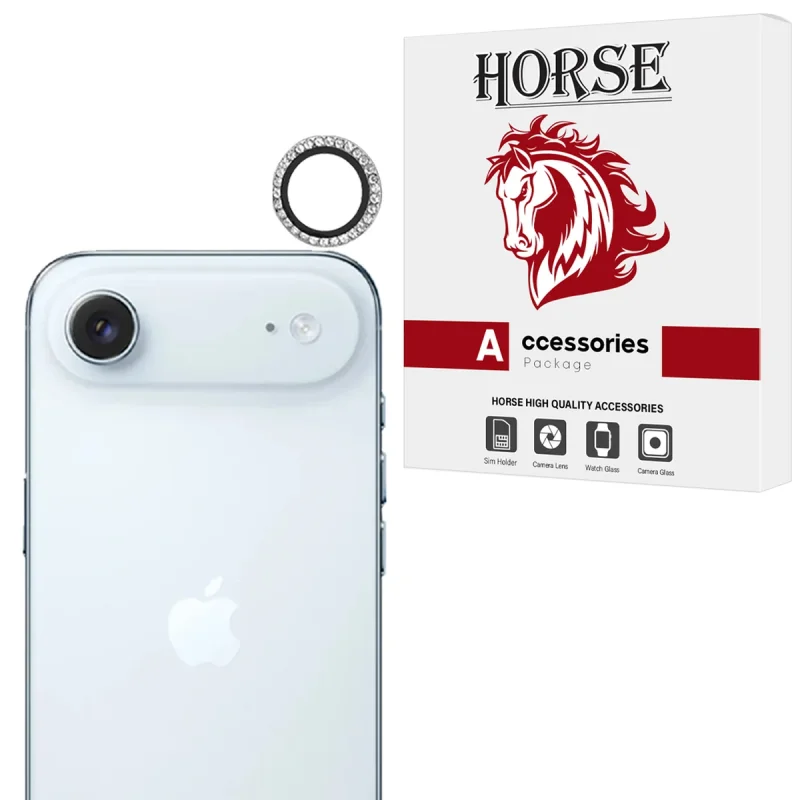 محافظ لنز دوربین شیشه‌ای هورس مدل NRIH20 مناسب برای گوشی موبایل اپل iPhone 17 Air