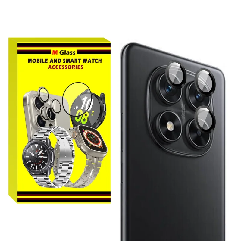 حافظ لنز دوربین ام‌گلس مدل Ring Metal MG مناسب برای گوشی موبایل شیائومی Redmi Note 14 Pro