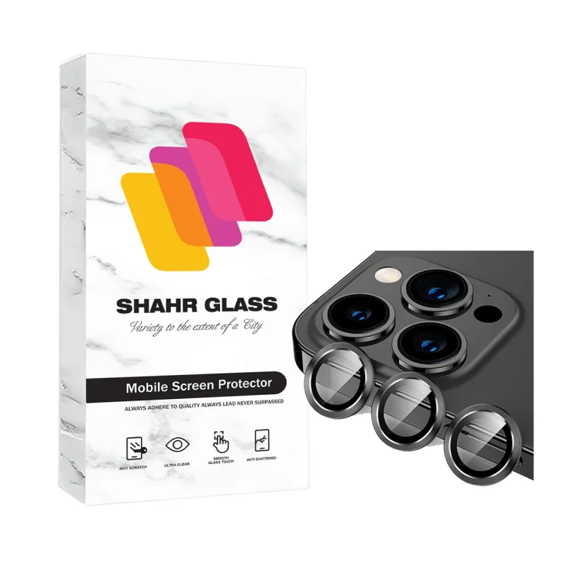 محافظ لنز دوربین شهر گلس مدل RINGISLSH مناسب برای گوشی موبایل اپل iPhone 12 Pro / 11 Pro Max / 11 Pro