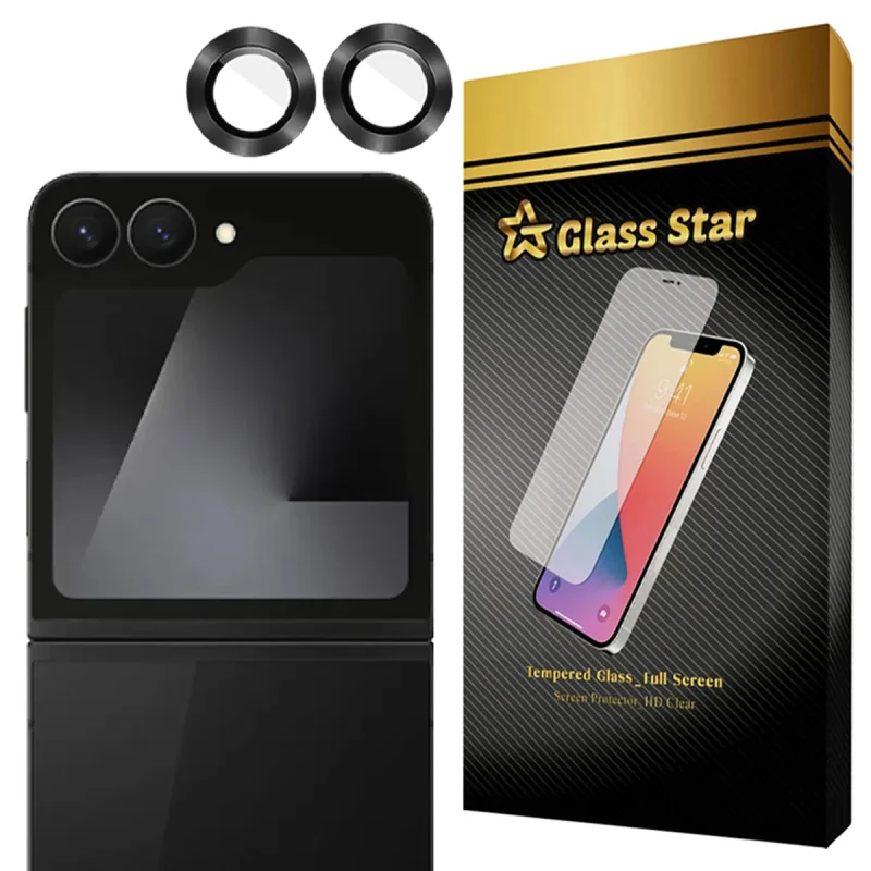 محافظ لنز دوربین فلزی گلس استار مدل GRIN مناسب برای گوشی موبایل سامسونگ Galaxy Z Flip6
