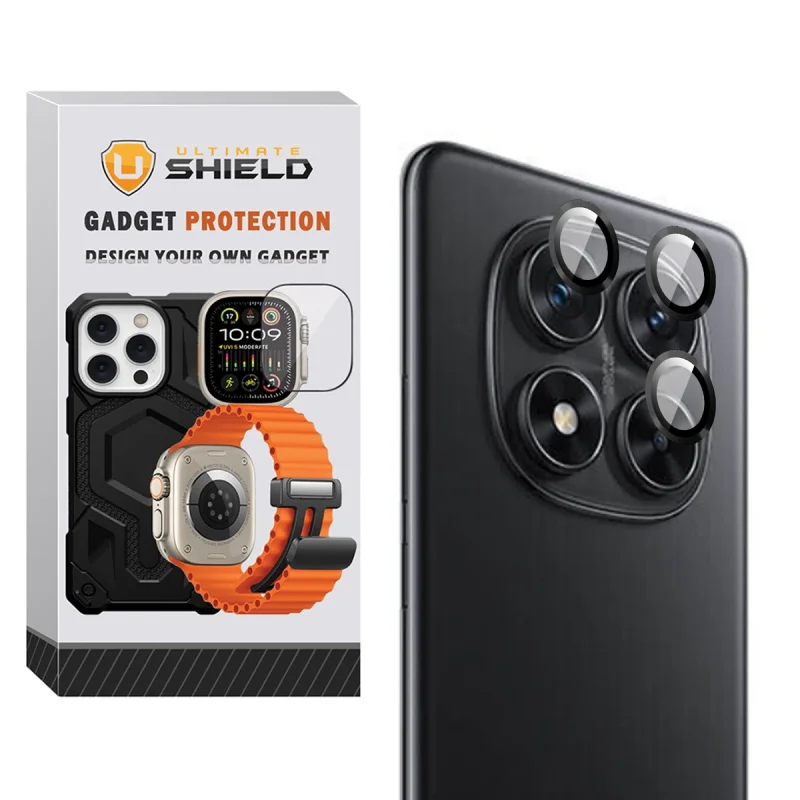 محافظ لنز دوربین آلتیمیت شیلد مدل Ring Metal UL مناسب برای گوشی موبایل شیائومی Note 14 Pro