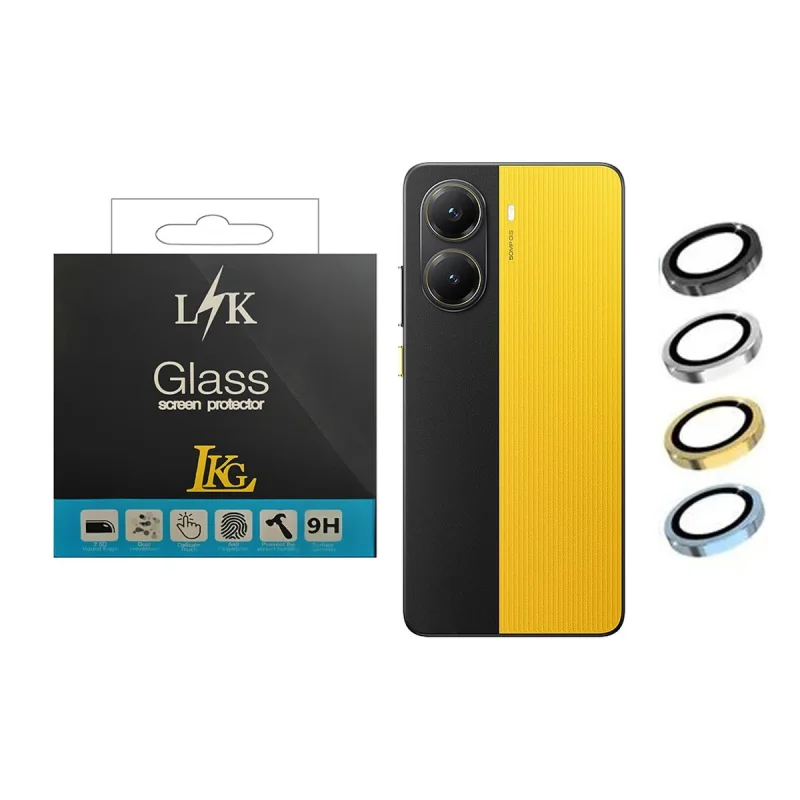 محافظ لنز دوربین ال کا جی مدل رینگی مناسب برای گوشی موبایل شیائومی Poco X7 Pro 5G