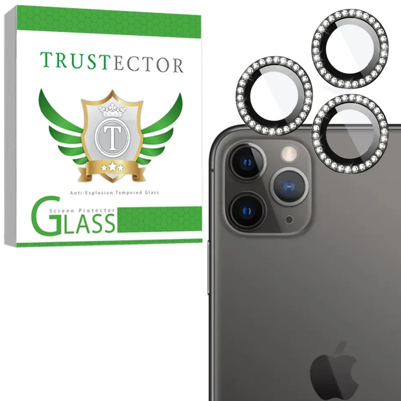 محافظ لنز دوربین شیشه‌ای تراستکتور مدل NRIT20 مناسب برای گوشی موبایل اپل iPhone 11 Pro